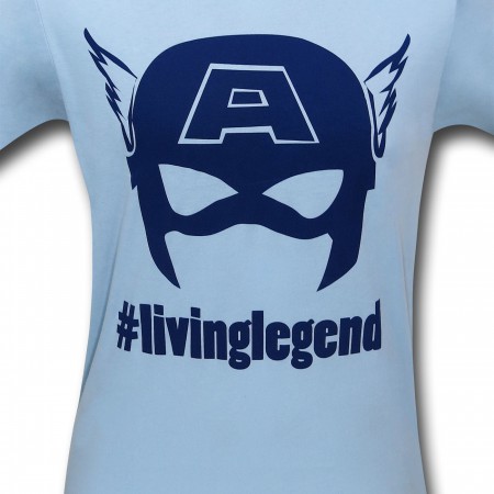 Captain America #livinglegend 30 Single T-Shirt