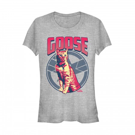 Captain Marvel Goose Women's Grey T-Shirt