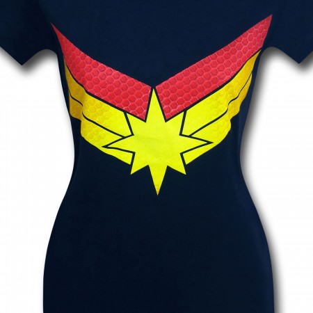 Captain Marvel Symbol Women's Fitted T-Shirt