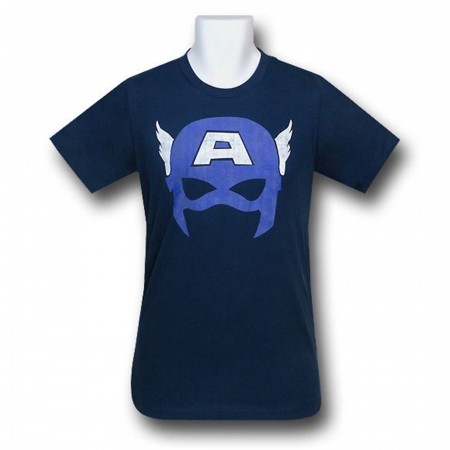 Captain America Worn Mask 30 Single T-Shirt