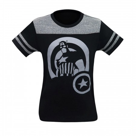 Captain America Minimalist Athletic Kids T-Shirt