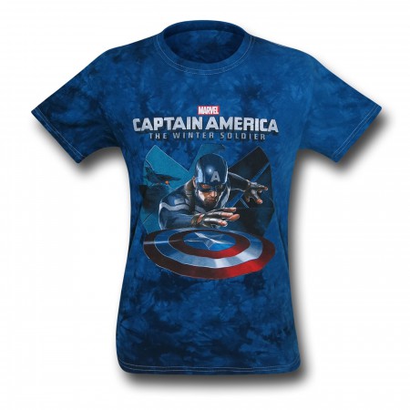Captain America Winter Soldier Tie Dye T-Shirt
