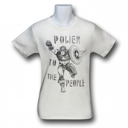 Captain America Power To The People Junk Food T-Shirt