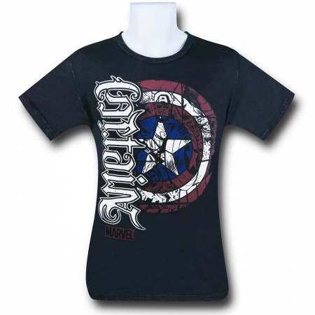 Captain America Shield Red Chapter Ambigram T-Shirt