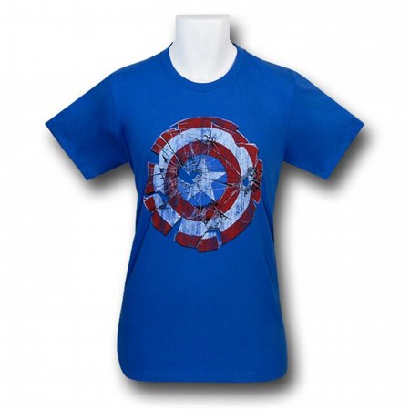 Captain America Shattered Shield 30 Single T-Shirt