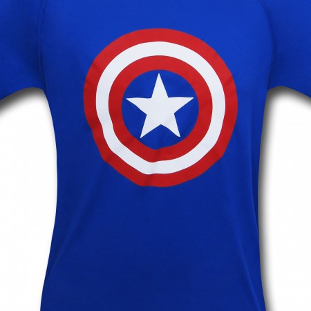 Captain America Shield Blue Under Armour Loose T-Shirt