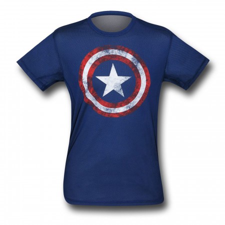 Captain America Shield Polymesh Kids T-Shirt