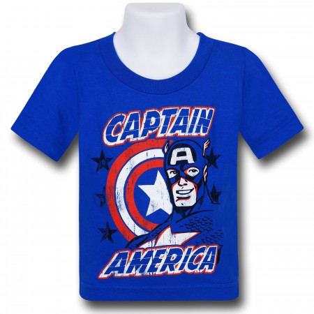 Captain America Smile and Shield Kids T-Shirt