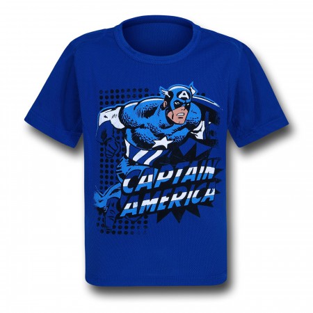 Captain America Striker Polymesh Kids T-Shirt