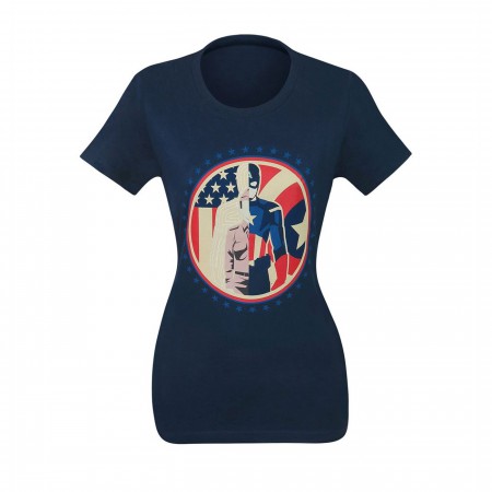 Captain America Steve Rogers Split Women's T-Shirt