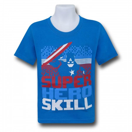 Captain America Superhero Skill Kids T-Shirt
