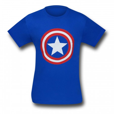Captain America Symbol Royal Blue T-Shirt
