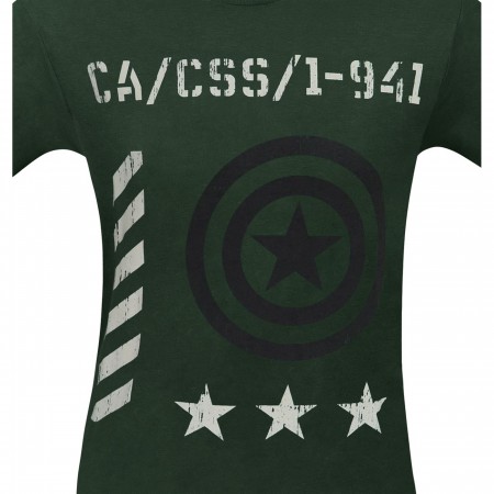 Captain America Vintage Military Men's T-Shirt