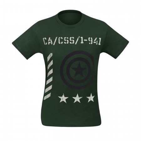 Captain America Vintage Military Men's T-Shirt