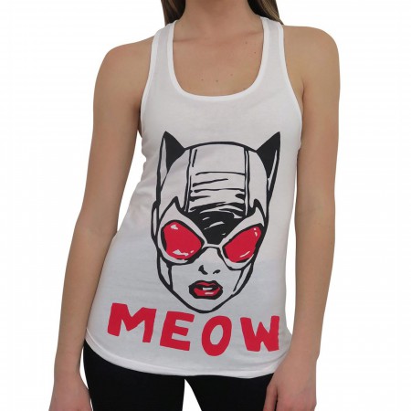 Catwoman Meow Women's Keyhole Tank Top