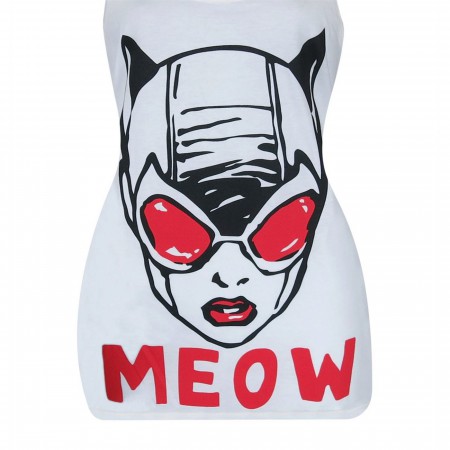 Catwoman Meow Women's Keyhole Tank Top