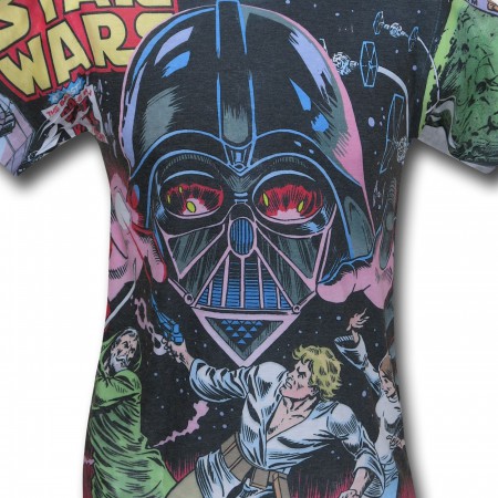 Star Wars Comic Vader Battle Sublimated T-Shirt