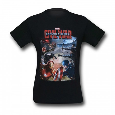 Captain America Civil War Battle T-Shirt