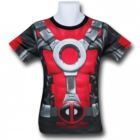 Deadpool All-Over Print Costume Fitness T-Shirt