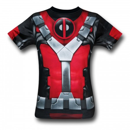 Deadpool All-Over Print Costume Fitness T-Shirt