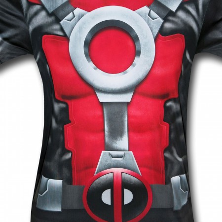 Deadpool All-Over Print Costume Fitness T-Shirt