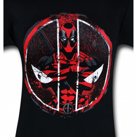 Deadpool Arms Crossed in Symbol T-Shirt