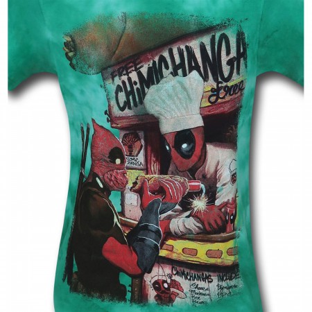 Deadpool Chimichangerous Men's Tie Dye T-Shirt