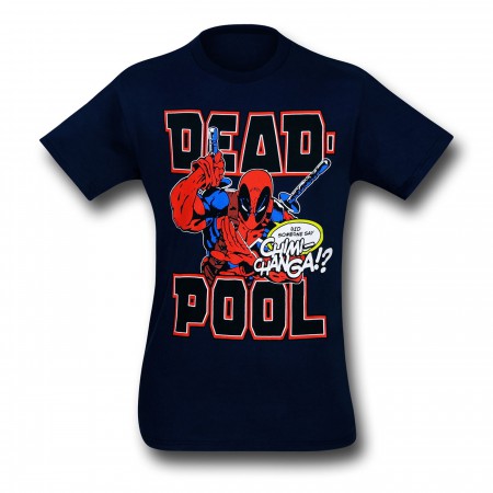 Deadpool Chimichanga Navy T-Shirt