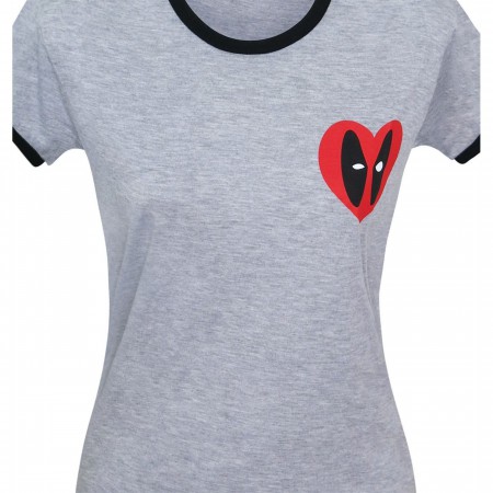 Deadpool Heart Symbol Women's T-Shirt