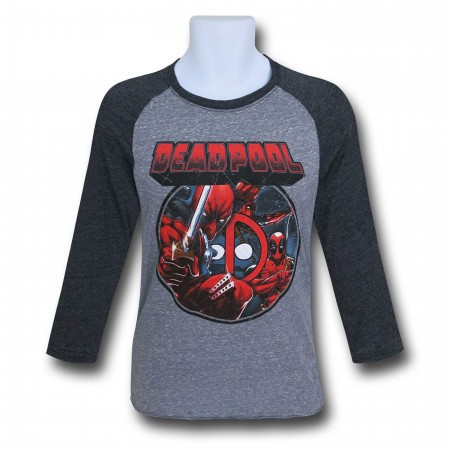 Deadpool Image Circle Baseball T-Shirt