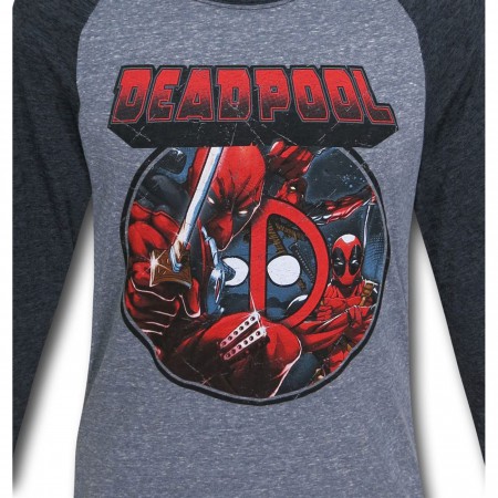 Deadpool Image Circle Baseball T-Shirt