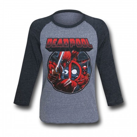 Deadpool Image Circle Baseball T-Shirt