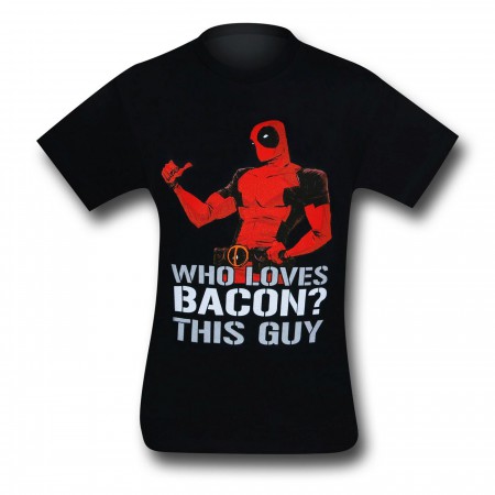 Deadpool Loves Bacon 30 Single T-Shirt