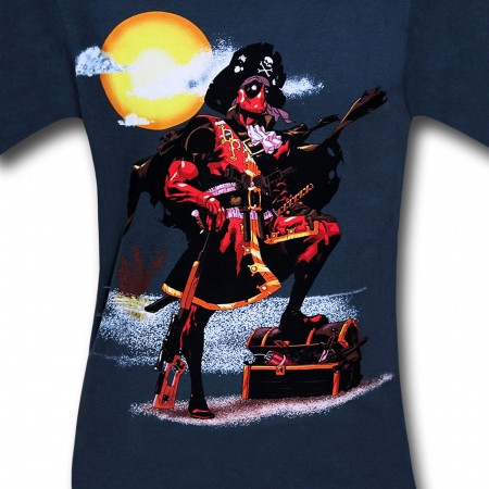 Deadpool Pirate Grey 30 Single T-Shirt