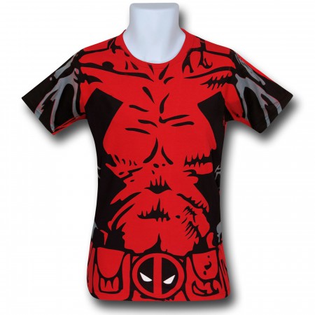 Deadpool Sublimated Costume T-Shirt