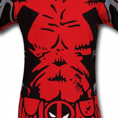 Deadpool Sublimated Costume T-Shirt