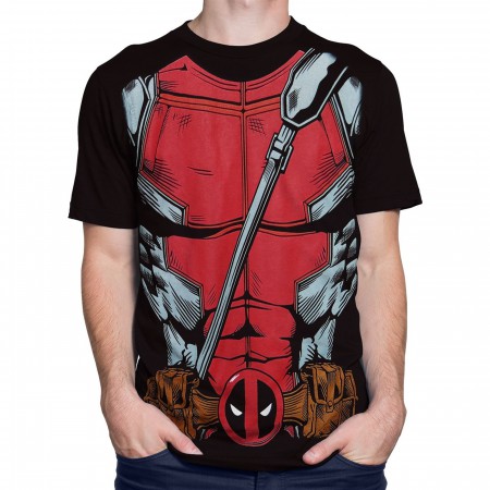 Deadpool Suit-Up Men's Costume T-Shirt