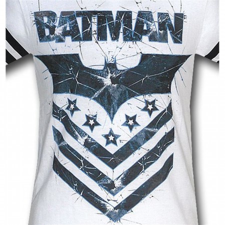 Dark Knight Logo White Athletic T-Shirt