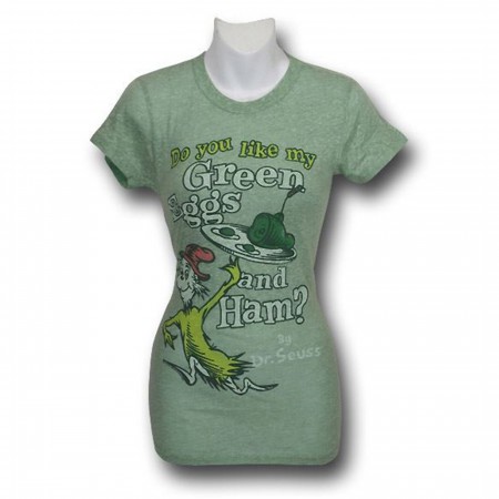 Dr. Seuss Junk Food Juniors Green Eggs T-Shirt