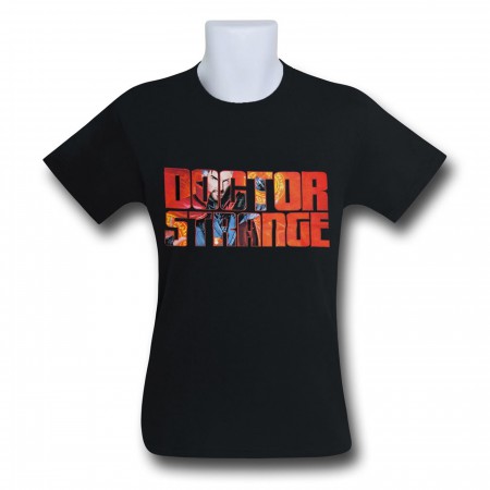 Dr. Strange Face in Logo Men's T-Shirt