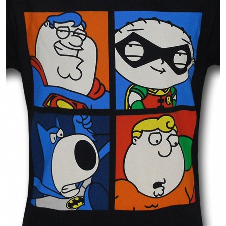 Family Guy Superhero Boxes T-Shirt