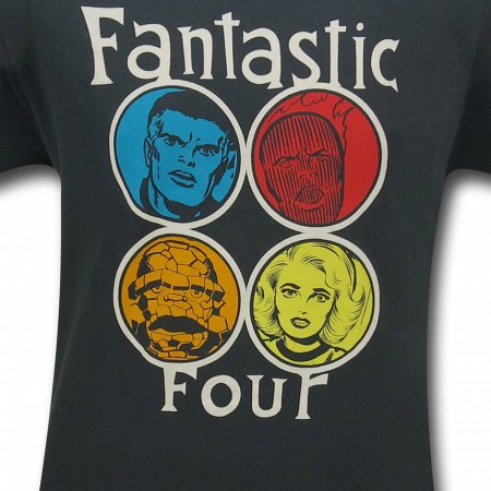 Fantastic Four Circle Heads (30 Single) T-Shirt