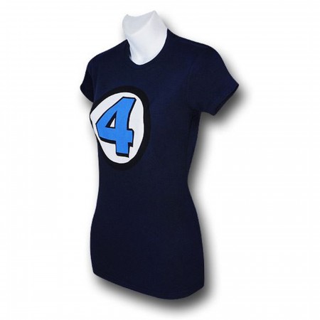 Fantastic Four Navy Women's 30 Single T-Shirt