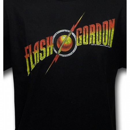 Flash Gordon Logo Black T-Shirt