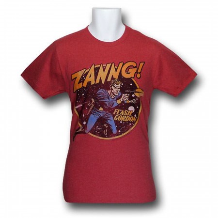 Flash Gordon ZANNG! Distressed 30 Single T-Shirt