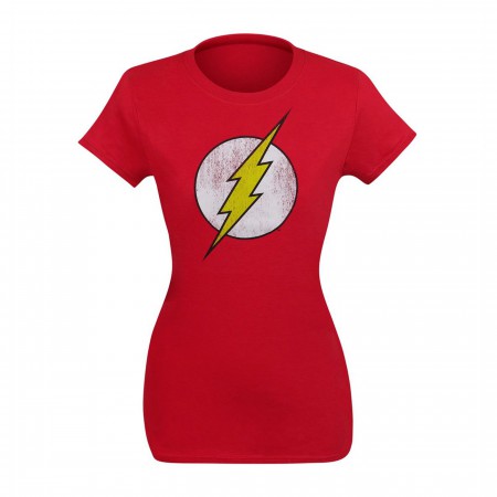 The Flash Distressed Symbol Women's T-Shirt