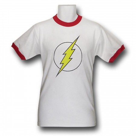 Flash Outline Symbol Ringer T-Shirt