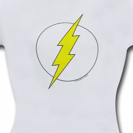 The Flash Symbol Women's White T-Shirt