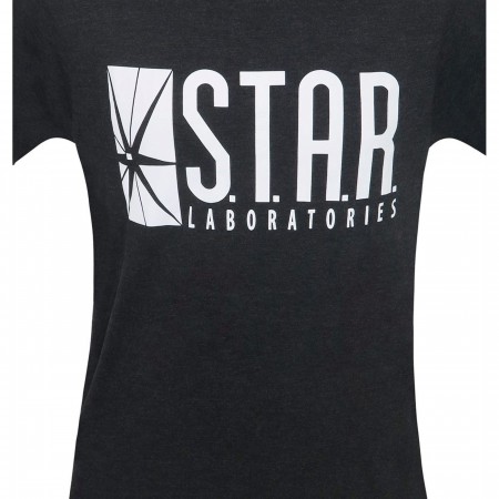 Flash STAR Labs Charcoal Ringer Men's T-Shirt