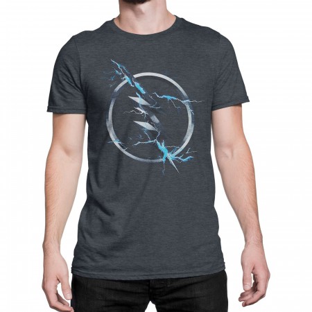 Flash Zoom Symbol Charcoal Men's T-Shirt